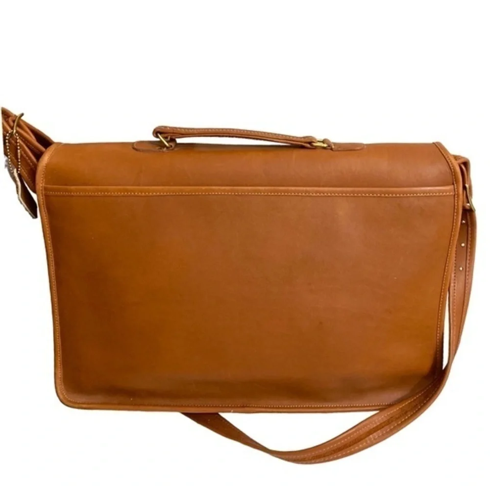Coach vintage british tan New York City briefcase bag metropolitan 5180